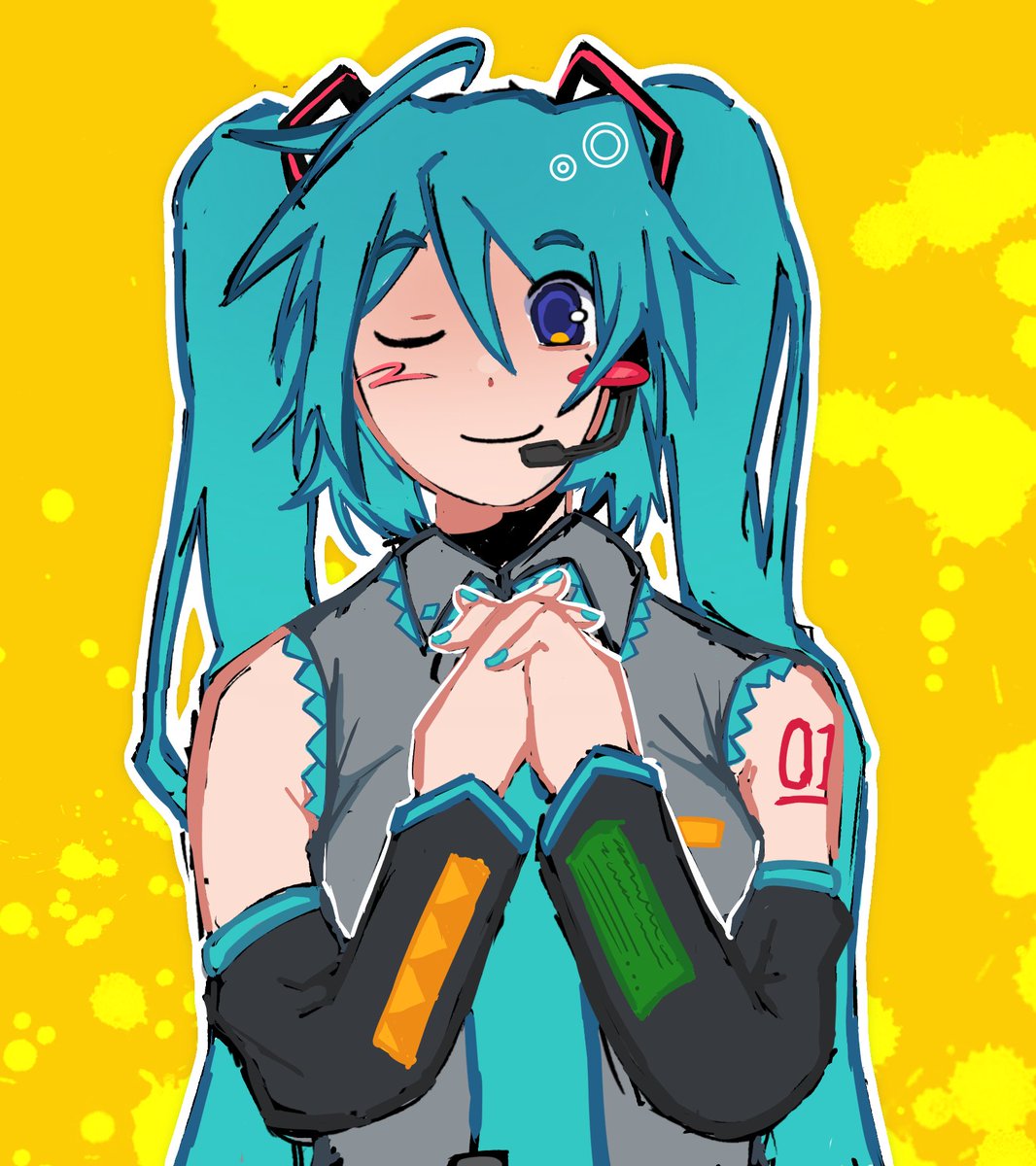 ashtrrii's tweet photo. i say love 💙 #miku https://t.co/ITNU7wUSG7