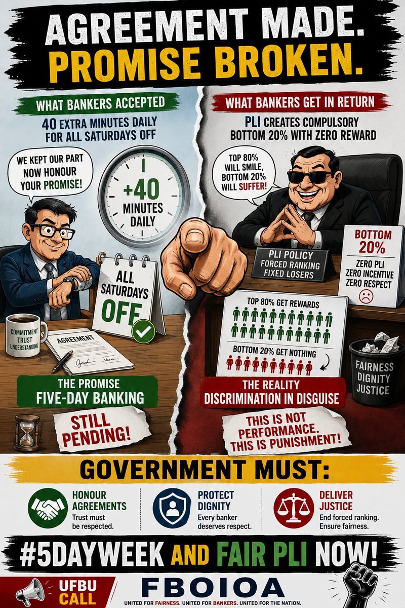 SHOBHITWADEL's tweet photo. @ncbeofficial
@Cockroachisback, @LChandrase57170
@CJP_for_India

#5DayWeekandFairPLI
We want justice, we want 5 days banking, we want fair PLI policy, we want pending issues solutions https://t.co/ps2CpPJKNC