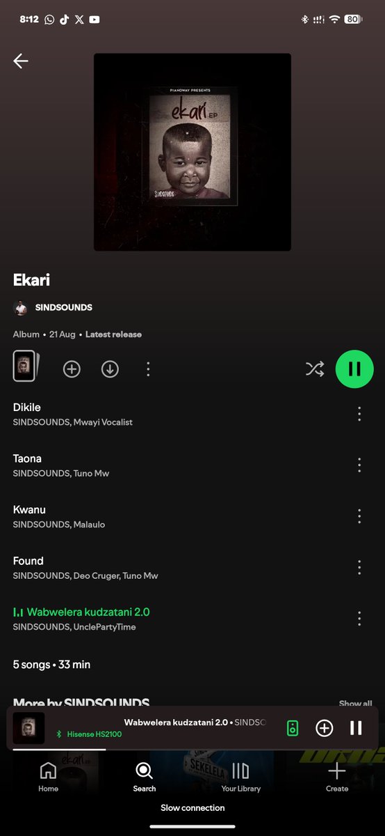 Loki_Megaa's tweet photo. Sindsounds dropped a project, I presume even the owner doesn't know what he did here

5 goated songs🫡, I was surprised with Malaulo song I didn't think Malaulo had it in him to jump on amapiano, koma chayitswa chi Malaulo😂🔥 https://t.co/v3N66vLNiG