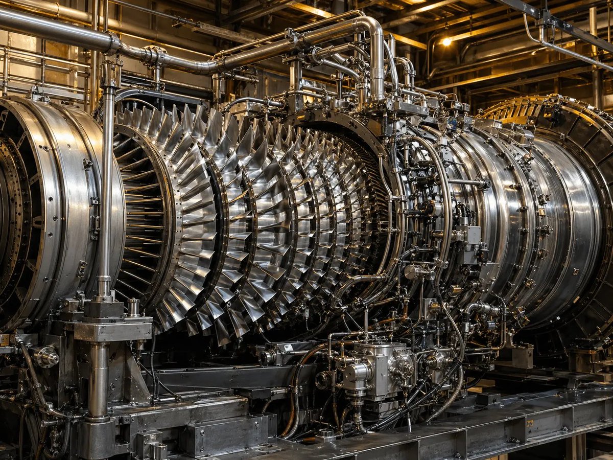 joehansen's tweet photo. SpaceX already makes turbine blades. For Merlin. 

High heat, high RPM, cracks that NASA would not accept on a crew flight. They spent years on that and changed the part.

The next job is bigger blades for gas turbines that feed data centers. 

Those parts sit in a few foundries with years of backlog. Elon wants the casting inside SpaceX to cut that wait by as much as 18 months.

Rocket blades exist. 

Power-plant blades do not, not yet.