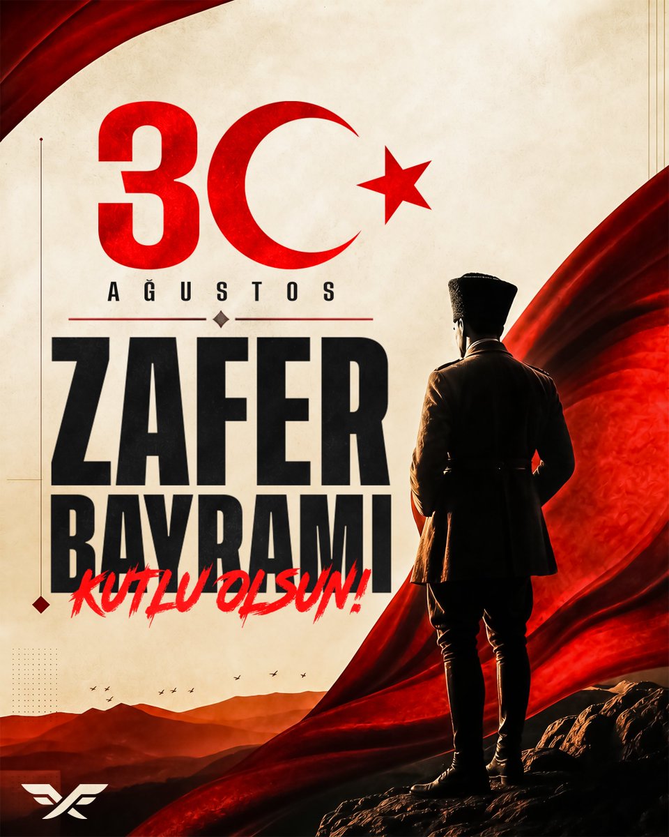 firefluxesports's tweet photo. 30 Ağustos Zafer Bayramımız kutlu olsun! 🇹🇷

Ulu Önder Mustafa Kemal Atatürk ve silah arkadaşlarını saygı, rahmet ve özlemle anıyoruz. https://t.co/T4vpnlANaQ