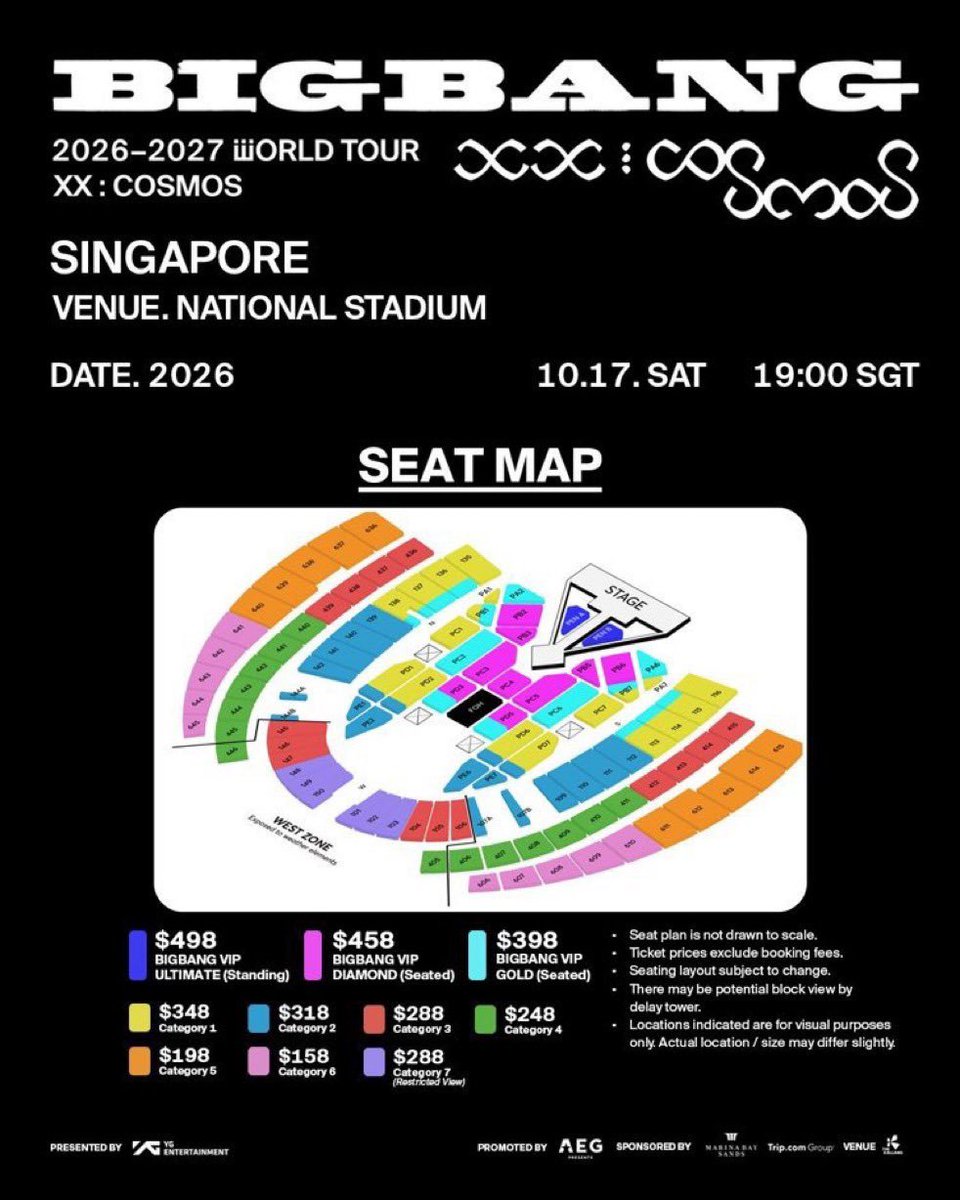 HrWGal's tweet photo. [TICKETING SERVICE]

BIGBANG IN SINGAPORE

🇸🇬 18 October 2026
📍National Stadium

🔆 5 slots only
🔆 No cancellations,if cancel no refund
🔆 Very experienced team
🔆 Secured 16x tickets for Day 1

Membership Presale

✅✅✅✅✅

#BIGBANGINSINGAPORE  #COSMOSINSG #BIGBANGINSG https://t.co/vkBXweSn8o