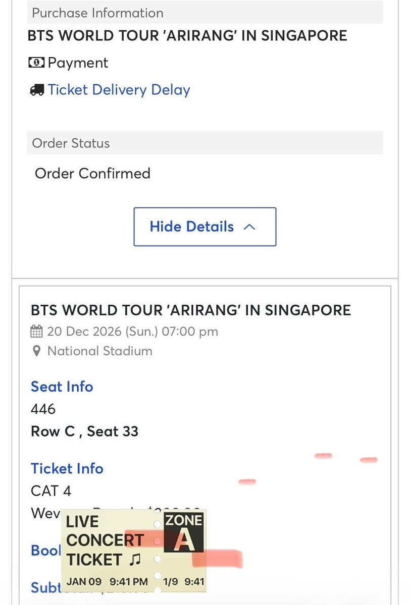 HrWGal's tweet photo. ปล่อยบัตร BTS Singapore รอบวันที่ 20 Dec : 7,500THB 🥹#BTS_WORLDTOUR_ARIRANG_SINGAPORE

📩 LINE: https://t.co/bLvkJXzeVo
🆔 harutix https://t.co/QJ16Dh5al7