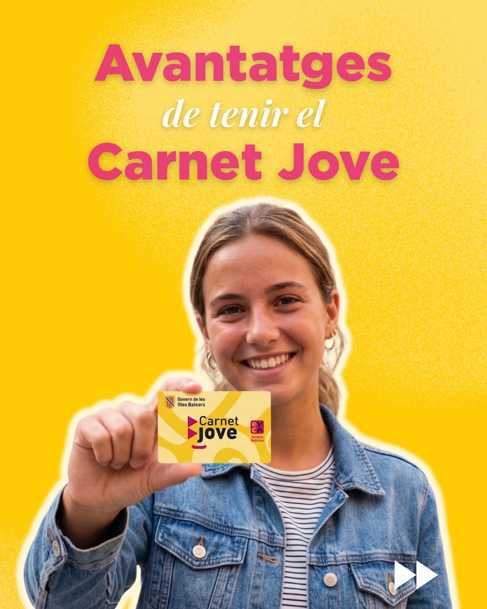 ibjove's tweet photo. T’imagines tenir milers d’oportunitats per estalviar en la teva vida diària i als teus viatges? 🧐

El Carnet Jove amaga molt més del que penses... i sí, així com ho sents, això s’ha d’aprofitar! 🔥 https://t.co/8QcxHG6e9G