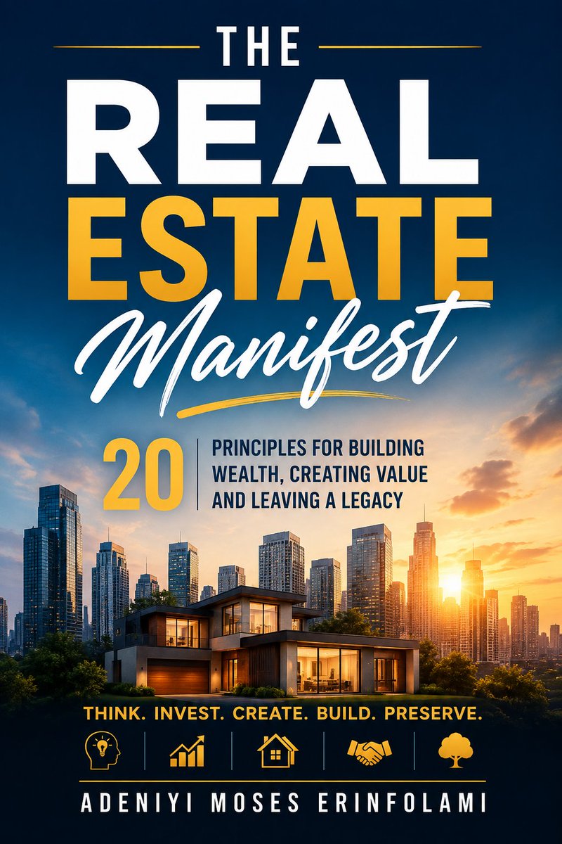 FolamvisionNG's tweet photo. "The REAL ESTATE Manifest" authored by Adeniyi Moses Erinfolami @FolamvisionNG coming soon https://t.co/qiQZeapgAn