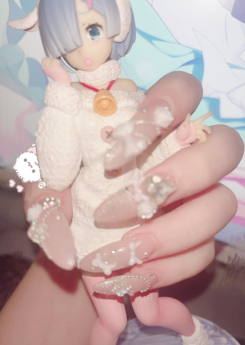 eyvw0's tweet photo. こんげつのネイル♥ https://t.co/trXuyXNLn4
