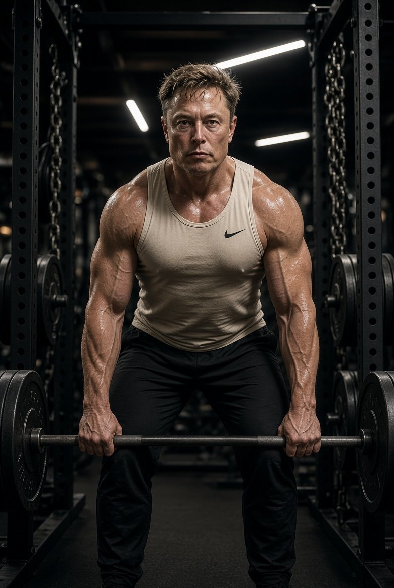 maca_spas's tweet photo. Elon Musk training like this wasn’t on your 2026 bingo card 💪🔥
Brains + strength = dangerous combo.
This is what peak performance looks like.
#ElonMusk #PeakPerformance https://t.co/uA9Ntz5aJx