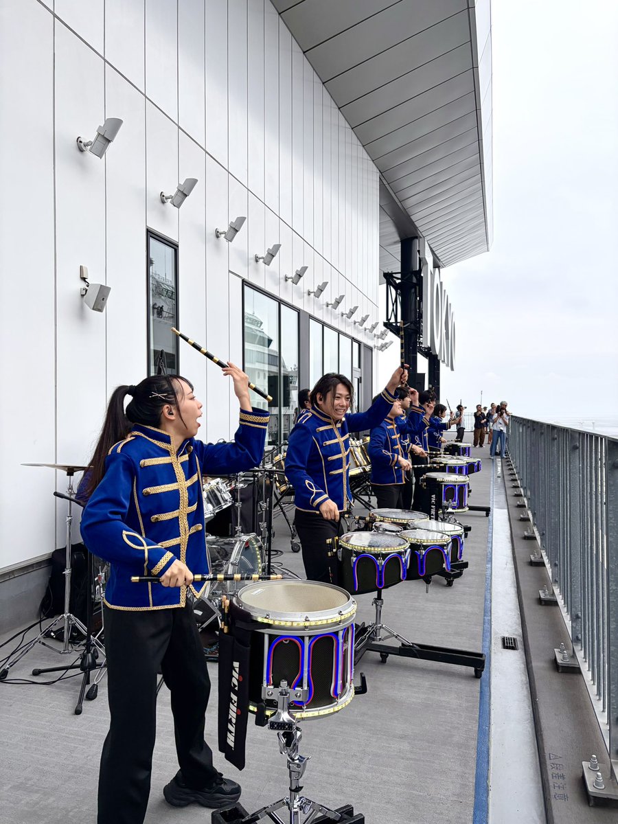 corepercussion's tweet photo. 本日は、東京国際クルーズターミナルにて 客船「CELEBRITY MILLENNIUM」の出港演奏を担当させて頂きました！ありがとうございました！どうか素敵な旅を！ Bon Voyage👋
@Cruise_Terminal https://t.co/58xSMyTfUp