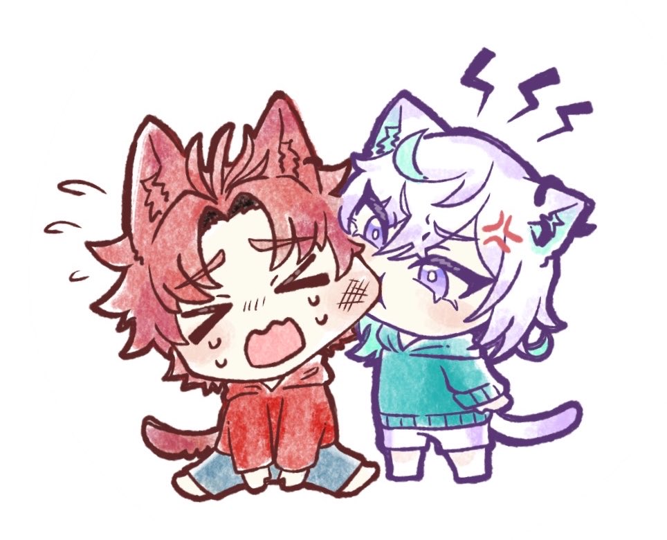 kntuklove's tweet photo. 無配用に描いたアレ珂波さん❤️🩵 https://t.co/tOHxJtFThL