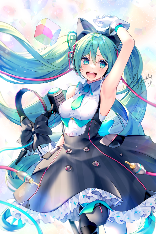 siomidu's tweet photo. 初音ミクちゃまハッピーバースデー＆幕張ちゃん10周年おめでとーーーーーー🎉🎉🎉🎉 https://t.co/uqJjFXDX3A