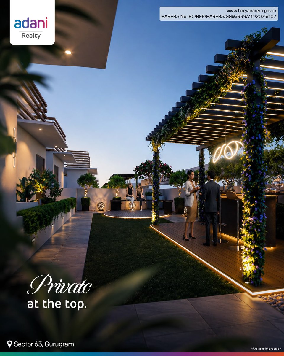 adanirealty's tweet photo. At Samsara Ivana 2.0, enjoy the luxury of having your own private lift and private terrace, thoughtfully designed to give you more space, more exclusivity and more privacy.

#AdaniRealty #SamasaraIvana2.0 #Gurugram #AddressOfGoodness https://t.co/EETCz0K9U5