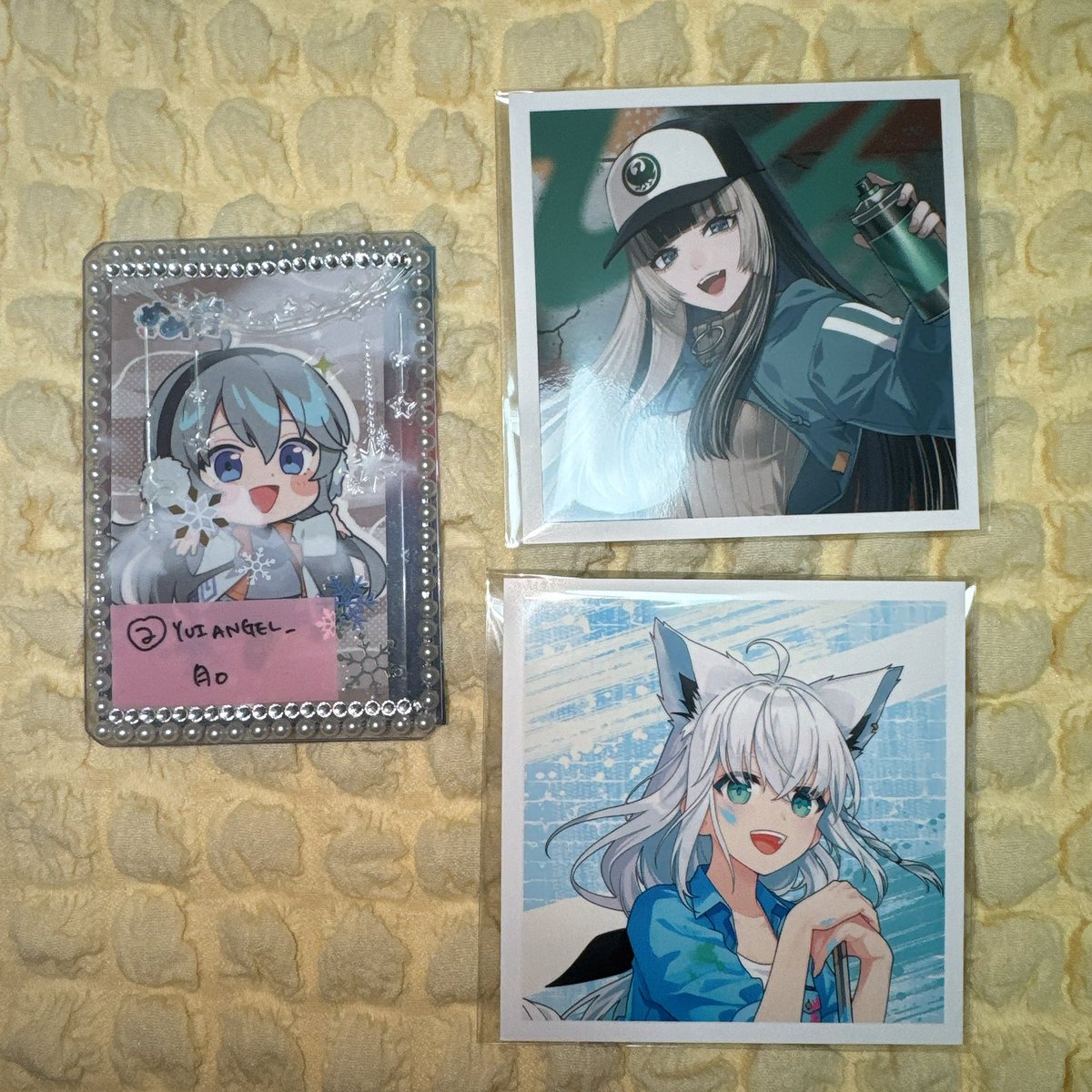 YUIANGEL_'s tweet photo. 交換　ホロライブ　ART JAM ましコレ

譲 ¦ 🌽 🐚

求 ♡ 💅✨

郵送での交換になります。
検索からもお気軽に～ https://t.co/YuPw1MO8Av