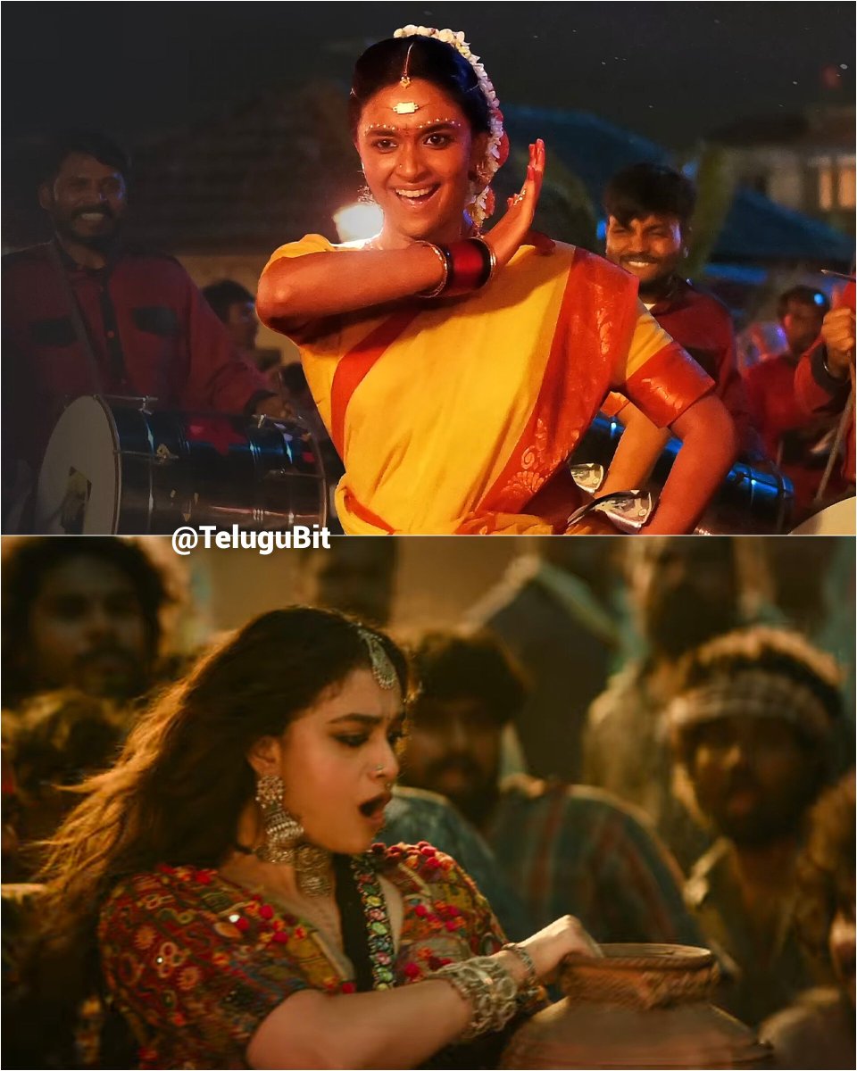 Telugubit's tweet photo. Then Vennela - Dasara 🔥
Now #Yeshanagula - #TheParadise 💥

#KeerthySuresh bringing the RAW energy on  screen with pure mass energy.

Total MASS EXPLOSION @KeerthyOfficial https://t.co/pn9sPHJQe6