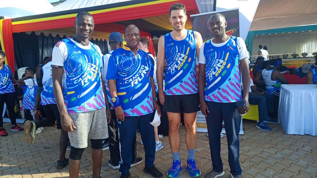 UgandaMFA's tweet photo. This morning, @UgandaMFA fully participated in the #RotaryCancerRun2026!

The Ministry was ably represented by dozens of staff & their families, retired Foreign Service Officers & friends of the Ministry.

We were honoured to be joined by members of the Diplomatic Corps, with several resident Missions commendably represented, while our Missions abroad were equally engaged both physically & through sponsorship & procurement of kits.

This reaffirms our steadfast commitment to #HealthDiplomacy & national efforts to combat cancer in Uganda. Profound appreciation to all who participated & contributed to this noble cause.

#UnitedAgainstCancer #FightCancerTogether #ServiceAboveSelf @Rotary @UgandaRotary @CentenaryBank