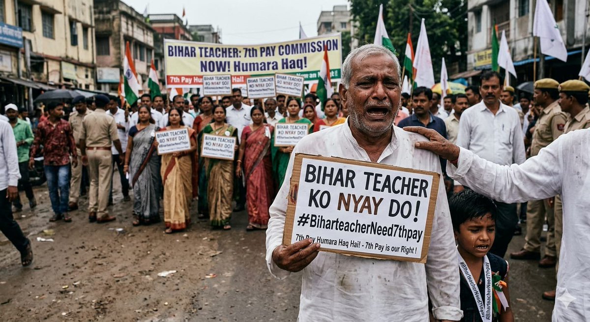 dkmamtad's tweet photo. 🔥 बिहार के शिक्षकों की एक ही आवाज़ — 7th Pay लागू करो!
सम्मान चाहिए, न्याय चाहिए, 7th Pay चाहिए! ✊

#BiharTeachersNeed7thPay
@samrat4bjp @mkrtiwari_bjp @officecmbihar @News18bihar @BiharEducation_ https://t.co/pograhvFzj