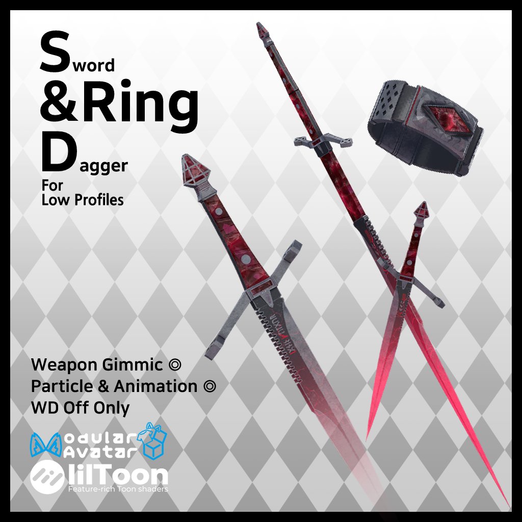rarbuncly's tweet photo. 新しいギミック  ’S&amp;D Ring’を 販売開始!
リングからナイフ・ソードに変更できる
アクセサリーです
さらに、火と電のエンチャントともできます

記念に抽選&amp;セールイベントを開始します

参加方法 
①@rarbunclyをフォロー
②このポストをRT
で参加できます

詳細はリブを確認してください https://t.co/xHmk8c0Zhq