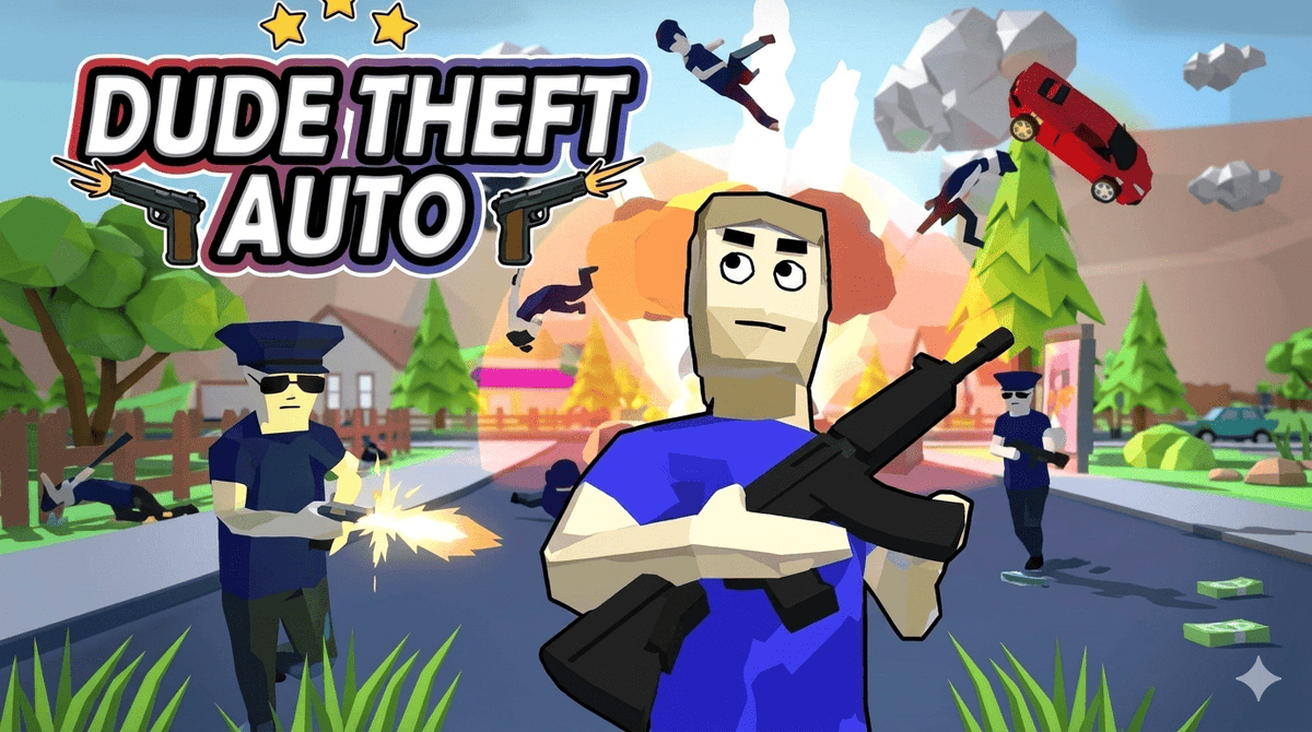 VideoIgrice's tweet photo. Dude Theft Auto je zabavna open-world sandbox akcijska igra koja kombinuje slobodno istraživanje, ragdoll fiziku i razne načine igranja. Istražuj velike mape, vozi različita vozila, leti helikopterima i avionima...
https://t.co/7SNeb5QwSB https://t.co/0ae7ylR0k9
