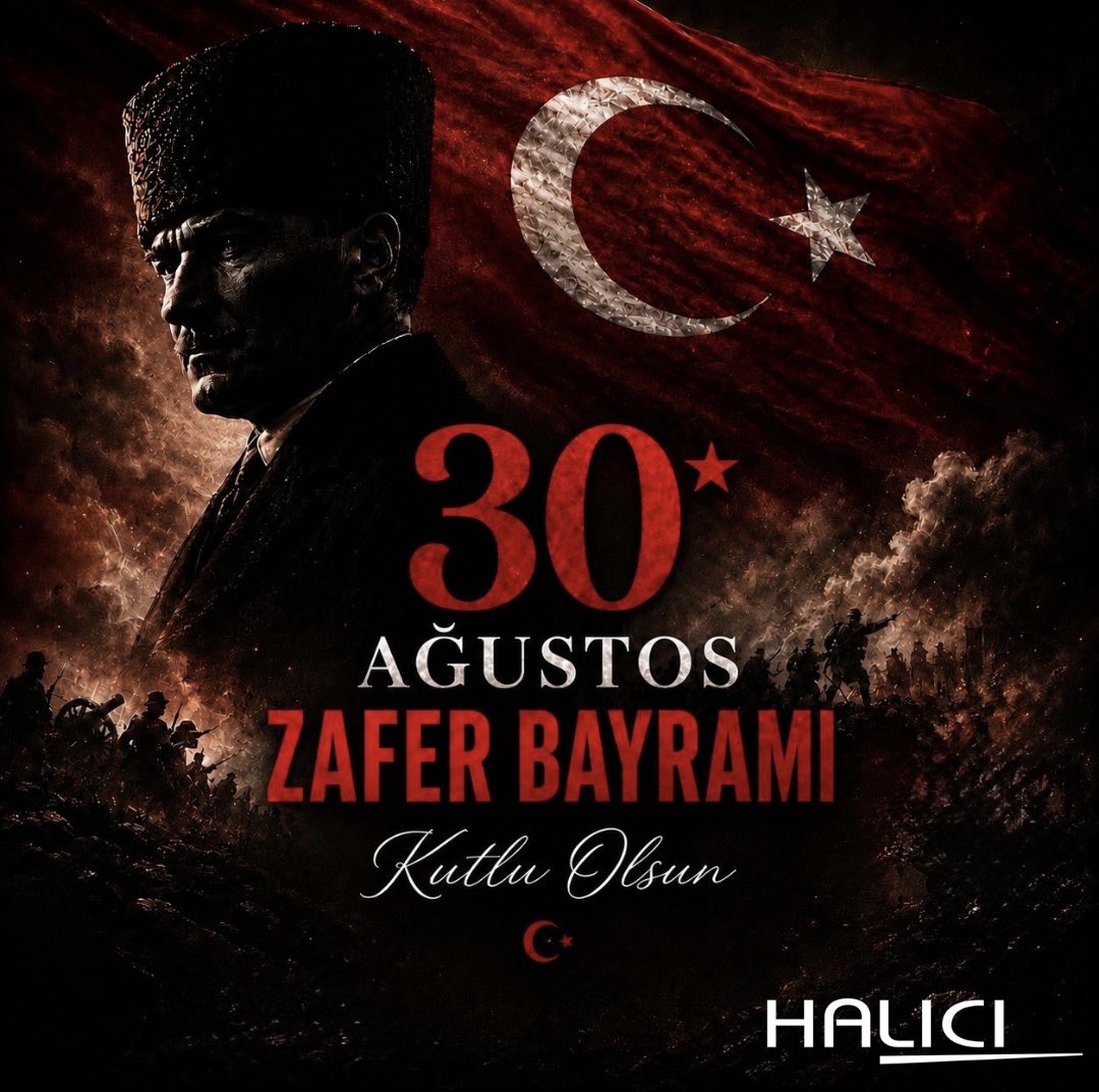 HaliciGroup's tweet photo. 🇹🇷 30 Ağustos Zafer Bayramımız Kutlu Olsun!
Başta Gazi Mustafa Kemal Atatürk olmak üzere, tüm kahramanlarımızı saygı, minnet ve rahmetle anıyoruz.
#HALICI #HalıcıGroup #30AğustosZaferBayramı https://t.co/BoAWByjtUc