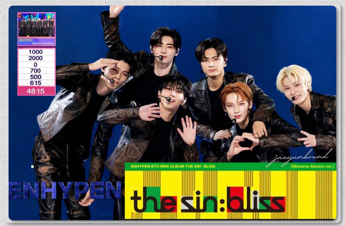 jaeyunbound's tweet photo. BLOODY PARADISE GRAND SLAM GIVEAWAY  .ᐟ
╰⋆⟢ THE SIN : BLISS WEVERSE VER.  ⋆

✦ 5 winners (1 album/ea)

✦ mbf, like, rt 
✦ ph address (free pf, sf)
✦ ends sep2, 8:59pm

✦ reply with tags and voting proof (any app)

BLOODY PARADISE FIFTH WIN 
#ENHYPEN24thWin 
#BloodyParadise_5thWin 
#ENHYPEN1stGrandSlam
@ENHYPEN_members @ENHYPEN
