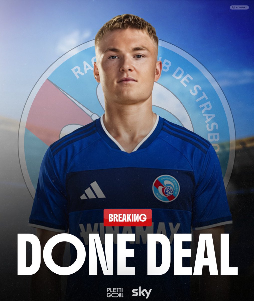 Plettigoal's tweet photo. 🚨💥 Conrad Harder to RC Strasbourg - DONE DEAL ✔️

Verbal agreement has now been reached with RB Leipzig for the 21 y/o striker.

One final point is still being clarified: whether the loan deal will include a purchase option or be a straight loan. Final details and paperwork to follow.

Deal pending medical and hijacks.

@philipphinze24 @SkySportDE 🇩🇰