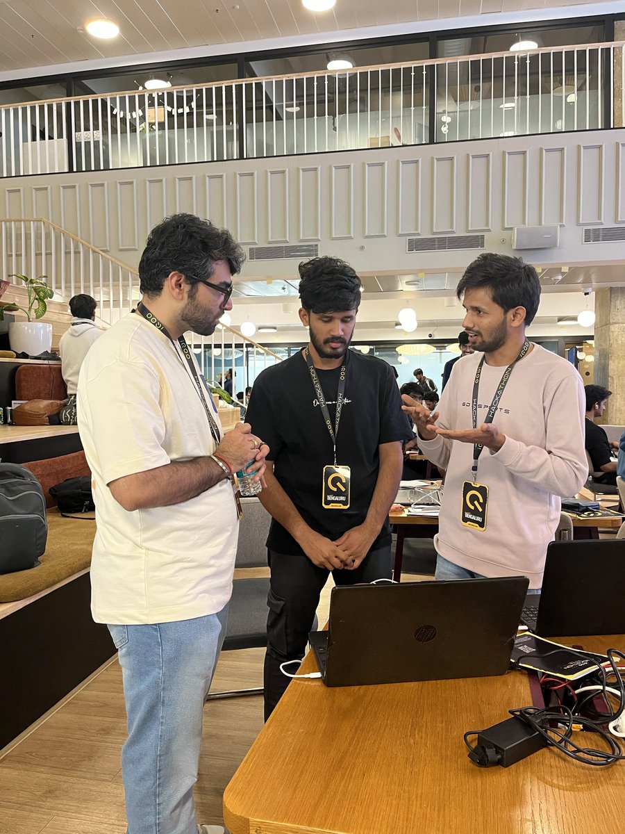 IqooInd's tweet photo. Day 2 vibes are immaculate. ✨

 Coding, collaborating, and fueled entirely by caffeine and passion. Let's finish strong! 🚀

#iQOO #iQOOHackathon  #iQOOHackathon2026 #bengaluruhackathon https://t.co/D2M3lp8mvo