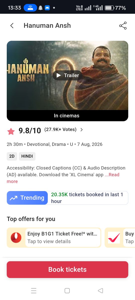 Kumarpradeep_97's tweet photo. @BJP_Canada Because in India pro indian and pro Hindu movie will work 
Not like #BATWARA .
#HANUMANANSH 🔥 will easily surpass BATWARA  IN 15 DAYS , will collect 50cr+ 
This movie tell us good movie works but #batwara1947 propoganda type movie will never even big start caste

100cr+ lifetime https://t.co/VWWz1T2rEm