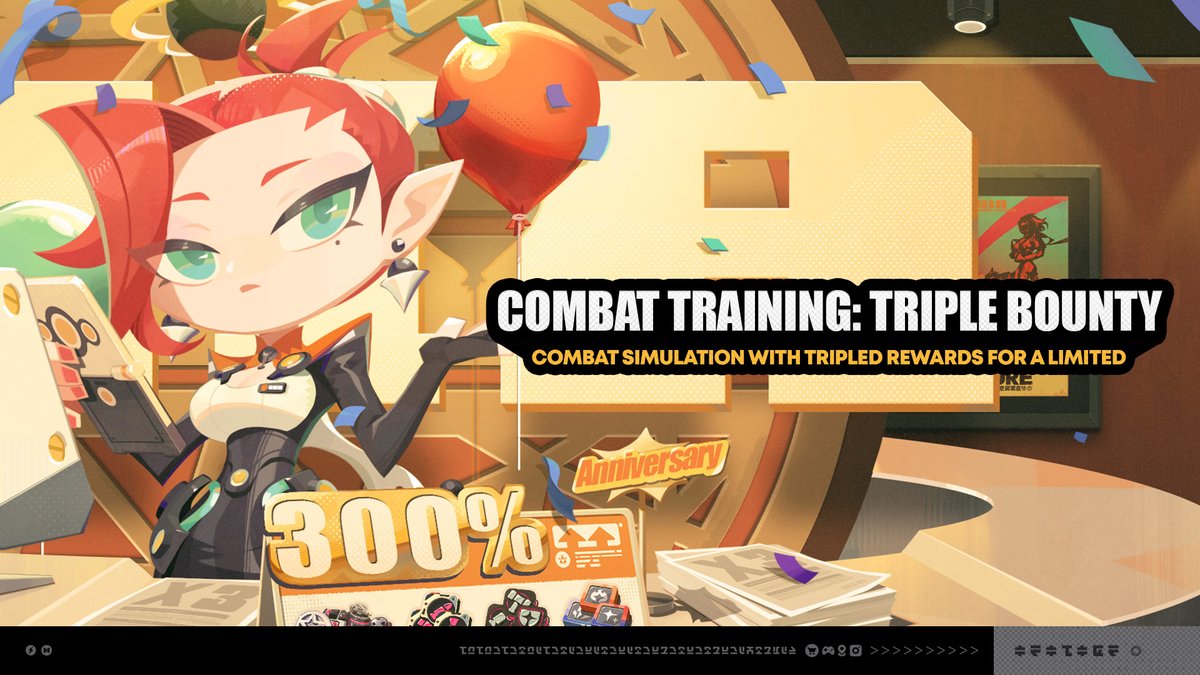 ZZZ_EN's tweet photo. "Combat Training - Triple Bounty" Event Details

Event Duration
2026/09/02 04:00 (server time) – 2026/09/07 03:59 (server time)

Requirements
Unlock Combat Simulation in Main Story Chapter 1 "Cat's Lost & Found"

Event Details
• During the event, Proxies can enter Combat Simulation, select any enemy card, and successfully complete challenges to obtain triple rewards!
• During the event, 5 enemy cards will be buffed each day. Buffs will be reset each day at 04:00 (server time).

#zzzero #zenlesszonezero