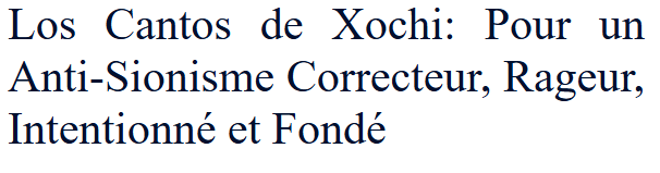 Cobra_FX_'s tweet photo. J'ai très, très rarement rencontré un antisémitisme aussi total, aussi violent et aussi décomplexé.

Comme souvent à l'extrême gauche, les rapports de domination sont la grille de lecture unique.

Le faible est une victime qu'il faut protéger, le fort un dominant qu'il faut combattre. Toute réussite te fait automatiquement passer de l'un à l'autre. Plus un système est efficace, plus il est rejeté.

Une biotech découvre un vaccin efficace ? Hop, classée comme bigpharma. 

Un semencier, des graines plus fertiles ou plus résistantes ? Hop, agro-industrie productiviste.

Et tout finit par se confondre : Juifs, capitalisme, mondialisation, science, État, industrie. Avec la certitude d’une domination cachée qui organiserait le monde... Oh, que pour ces gens-là, le terme "anti-sioniste" est pratique...