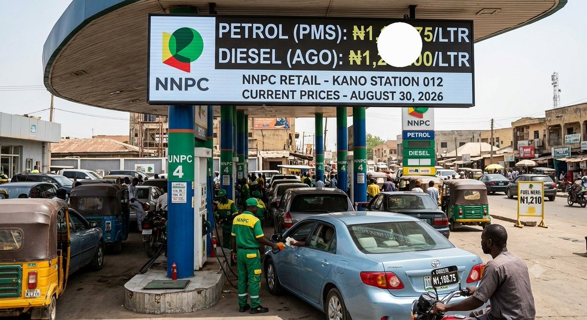 DisinaTV's tweet photo. FARASHIN MAN FETUR NA HANYAR KAIWA ₦1,500 A NIGERIA 

Farashin man fetur (PMS) a Najeriya na ƙara tashi, inda wasu dillalai suka fara sayar da lita ɗaya kan farashin da ya kai ₦1,310 zuwa sama da ₦1,400.

Rahoton Vanguard ya ce hakan na faruwa ne duk da cewa farashin danyen mai a kasuwar duniya ya ragu daga kusan $92 zuwa $87.31 a kowace ganga.

A Legas da kewaye, kamfanin MRS ya ƙara farashin man fetur daga ₦1,205 zuwa ₦1,310 kan kowace lita.

Haka kuma, wasu dillalan man sun ƙara farashin zuwa tsakanin ₦1,315 da sama da ₦1,400.

Me ke jawo tashin farashin duk da raguwar crude oil?

Masana sun ce farashin man fetur a Najeriya ba ya dogara da farashin danyen mai kaɗai. Sauran abubuwan da ke tasiri sun haɗa da:

• Farashin tace man fetur
• Samuwar man fetur
• Canjin kuɗin Naira
• Kudin sufuri da jigilar kaya
• Kuɗin ajiya da depot
• Kuɗin gudanar da kasuwanci
• Yanayin kasuwa da gasar dillalai

Rahoton ya ce farashin man a wasu manyan depots na Najeriya ya riga ya kai kusan ₦1,217 kan kowace lita.

Idan wannan yanayin ya ci gaba, zai iya ƙara matsin lamba kan sufuri, farashin kayan abinci da sauran kayayyaki.

DISINA TV
Ilimantarwa | Labaran Duniya | Fasaha | Kasuwanci