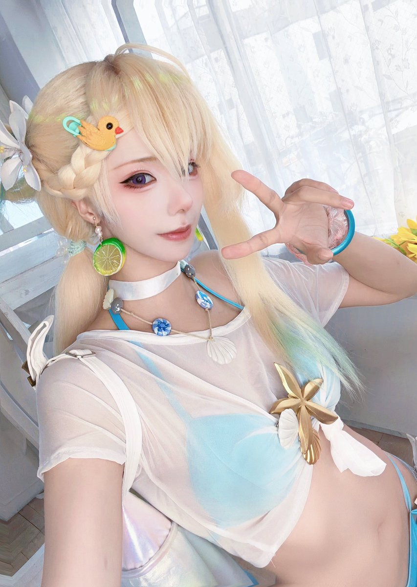 HARUKA_MYX's tweet photo. 【cosplay】
リンネー水着👙

#鳴潮 #WutheringWaves 
#リンネー #Lynae https://t.co/mD6XbKyBjT