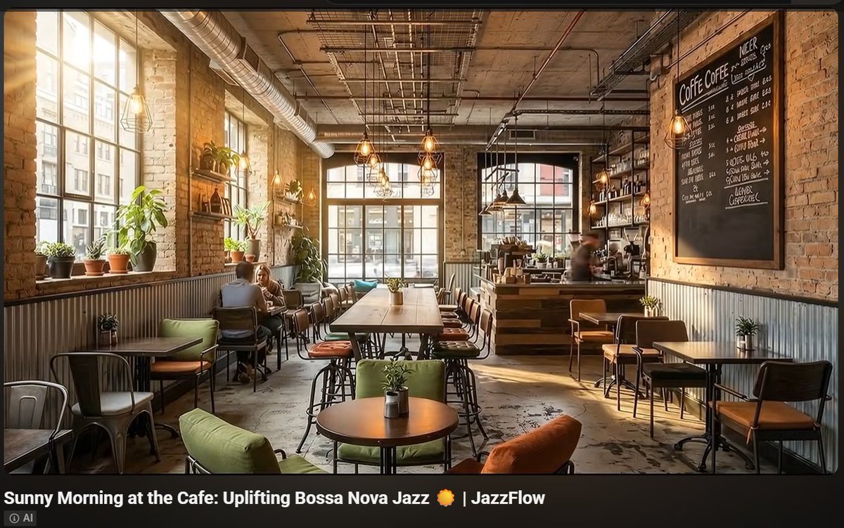 JazzFlow123's tweet photo. Your new focus soundtrack is ready. 🎷☕ 

We are trading the outdoor stages for an intimate, cozy cafe setting in our latest JazzFlow release.

🎧 Link in bio to step inside the cafe and listen! 

#CafeJazz #JazzFlow #InstrumentalMusic #StudyVibes https://t.co/6rUkS2xsyb