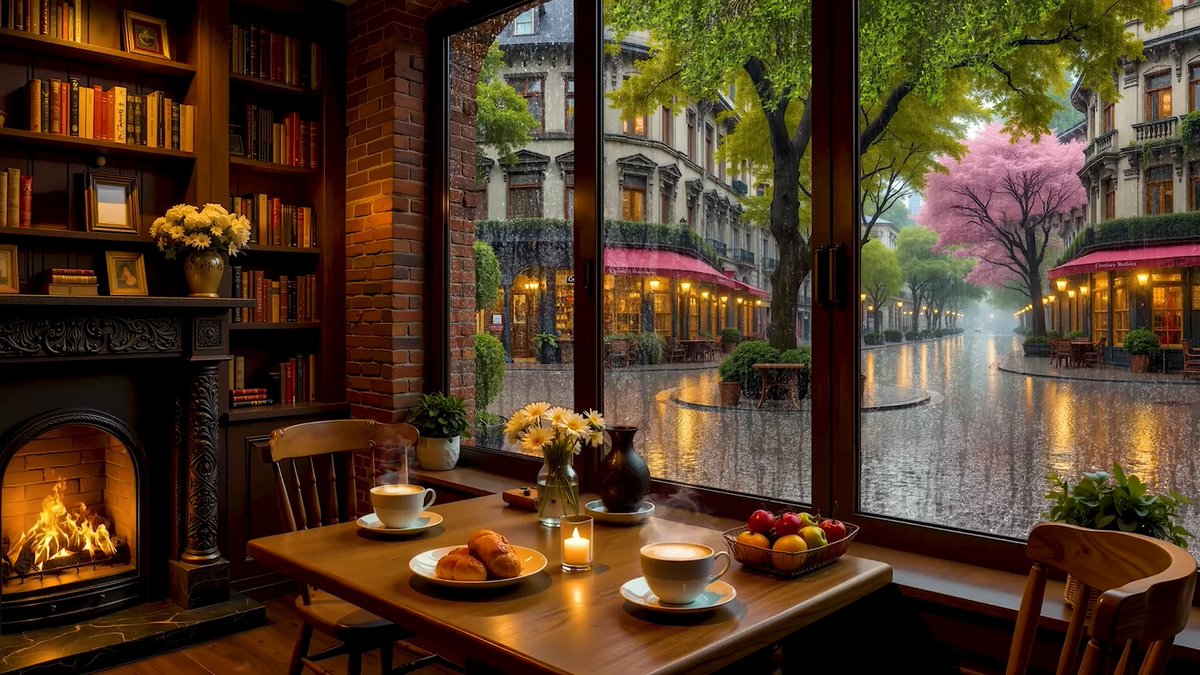 MarcelaPerdomo2's tweet photo. Lost in the warm jazz groove on a rainy afternoon—music that wraps around you like a soft blanket, making every slow moment feel like a little comfort.， https://t.co/BCxY9mFjZK