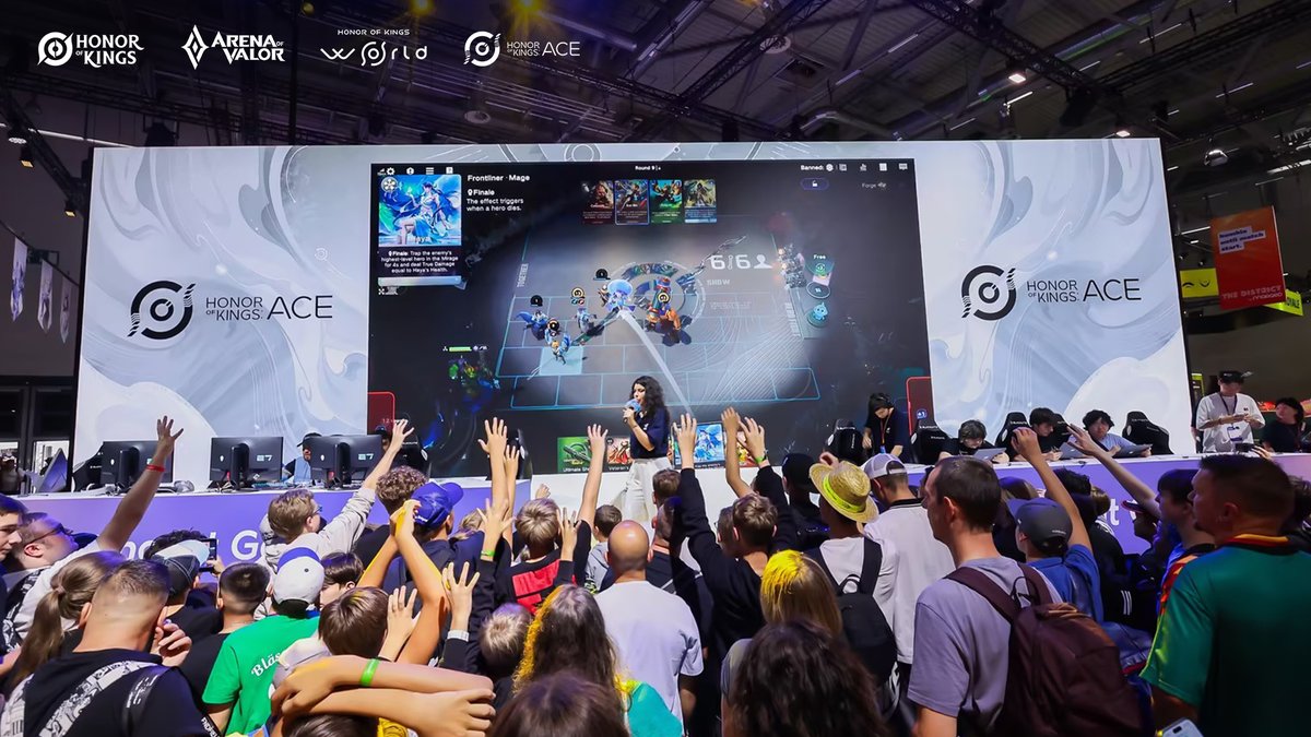 HonorofKingsACE's tweet photo. Gamescom 2026 is a wrap!
Massive thanks to all the Contestants who dropped by these past few days to flex strategies and snap selfies! See you next round! ♟️
#hoktitlesgamescom #gamescom2026 #HonorofKingsACE #HoKACE https://t.co/yHUgZdnpGM