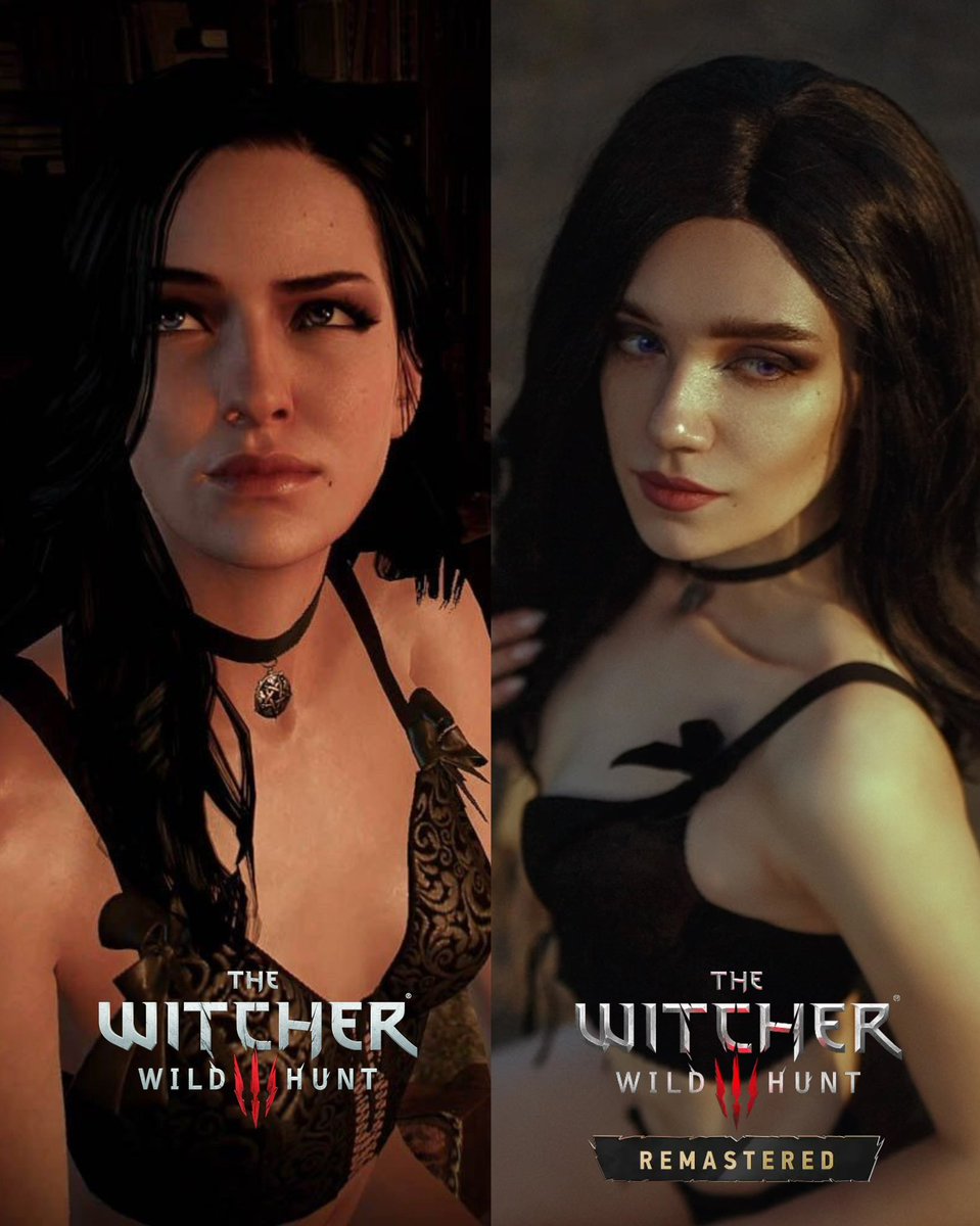 GotyeMasha's tweet photo. The Witcher 3: Wild Hunt vs The Witcher 3: Wild Hunt — Remastered 😁

All cosplays by me ✨Geralt by @AlexWolfCosplay 

#witcher #witcher3 #thewitcher3remastered #yennefer #triss #keirametz #geralt #shani https://t.co/gCh3bJLuPB