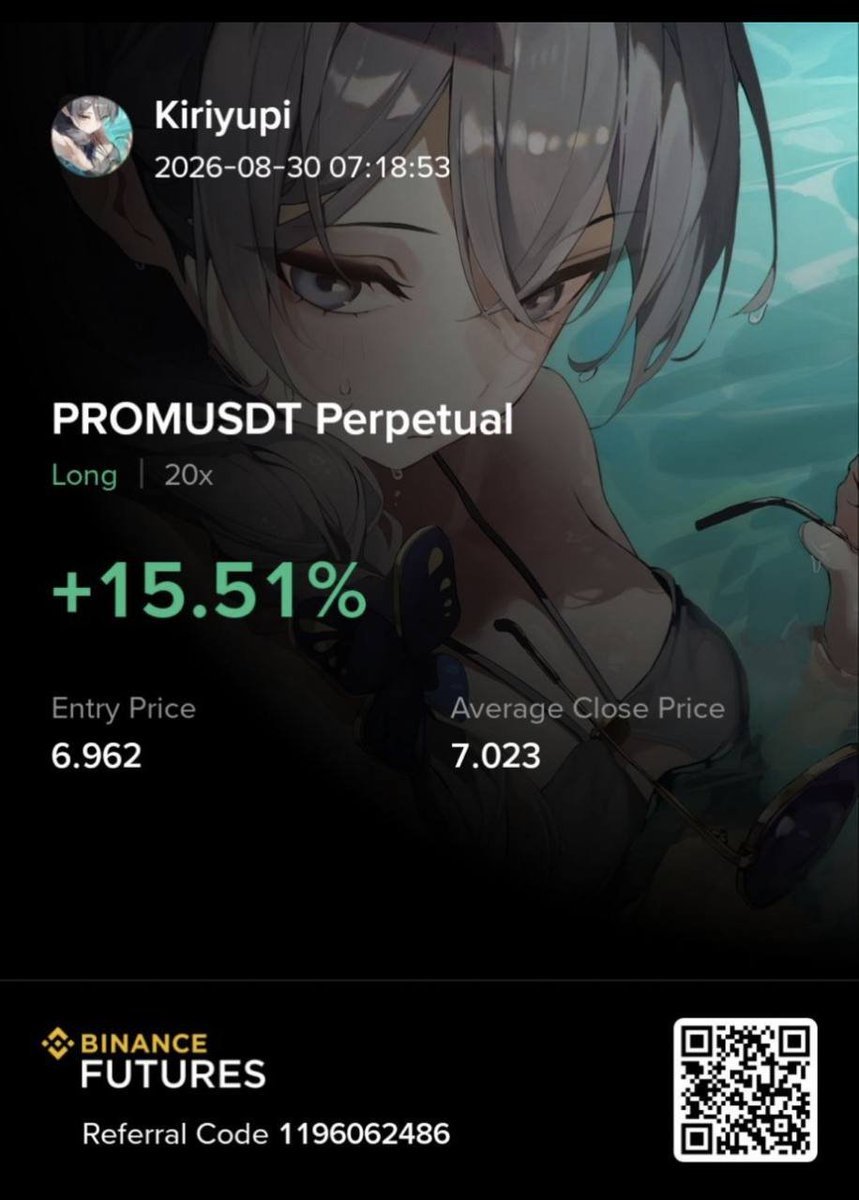 Randymacron00's tweet photo. 💥 HUGE PROFITS 💥

📌 Pair: #PROM/USDT
💸 Profit: +50% [50x]
⌛ Duration: 13 minutes

📈 STRATEGY EXECUTED CLEANLY
💰 PROFITS SECURED
📊 DISCIPLINED TRADE SETUP

Free Signals,⤵️https://t.co/oGjbYsAMmg

#Gümüş #Platin #Nasdaq #Petrol #Dxy #Dax #Silver #altin #ons #bist100 #cment https://t.co/dvmguOeNnV