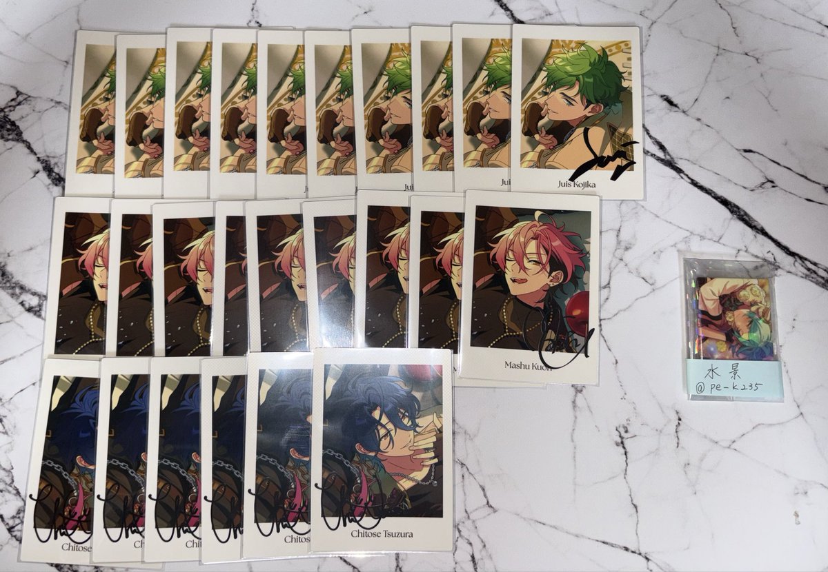 pe_k235's tweet photo. 【交換】あんスタ　メロアス　P.A.shots!!  ぱしゃっつ

譲　ジュイス、舞珠、チトセ

求　同種　望見

郵送、纏めて優先 https://t.co/eDKWq4zy9L