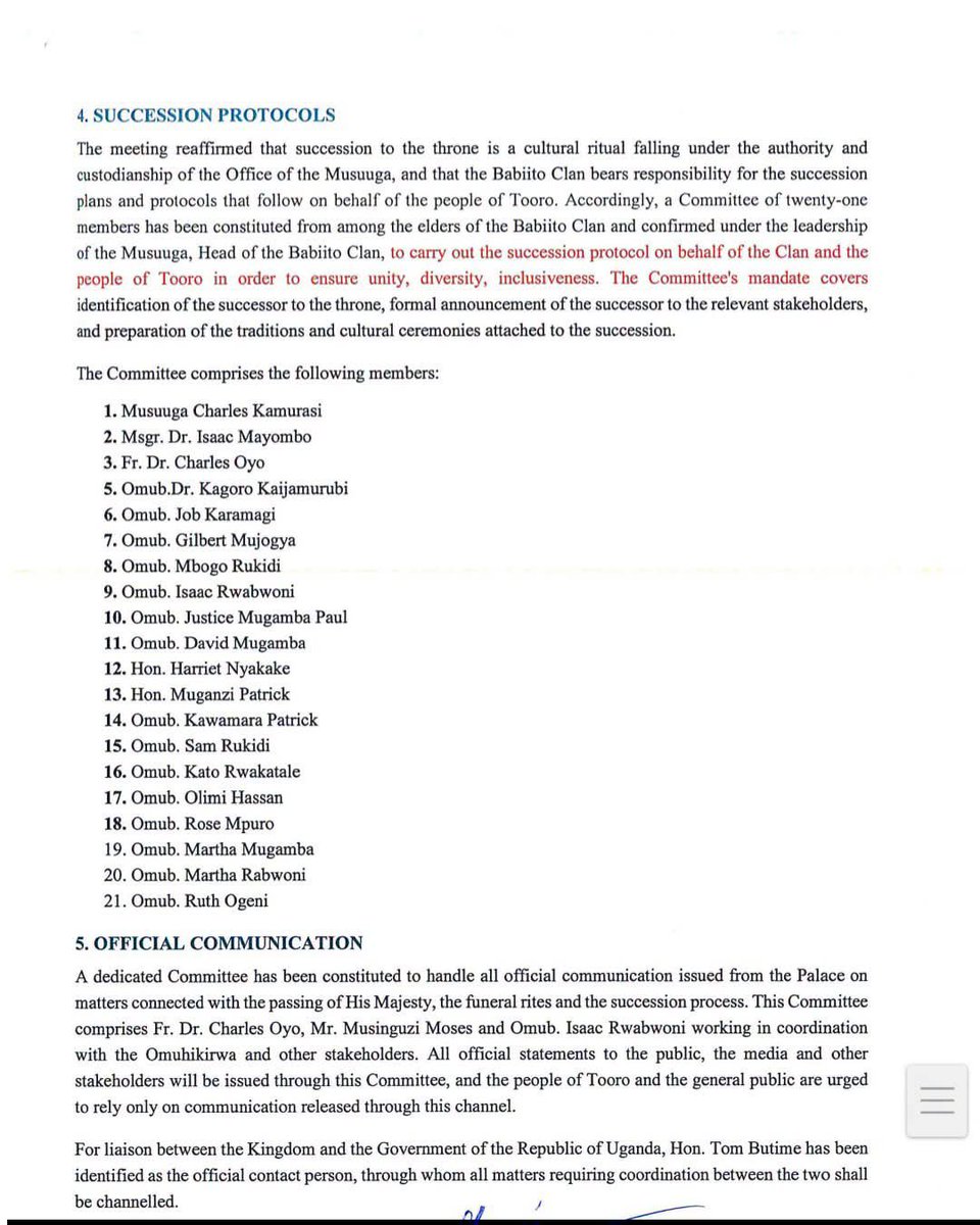 AbbookiM's tweet photo. Toro is still in a shock 😲 the press statement for arrangements at Karuziika ( Toro Kingdom) https://t.co/c2ydr9ry9x