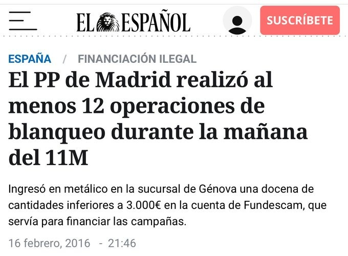 psoe_mas's tweet photo. -¿Os acordáis cuando EL ESPAÑOL era un medio imparcial, no se vendía y no estaba prostituido por la Mafia Criminal del PP?. https://t.co/wuc6Gw5wwY