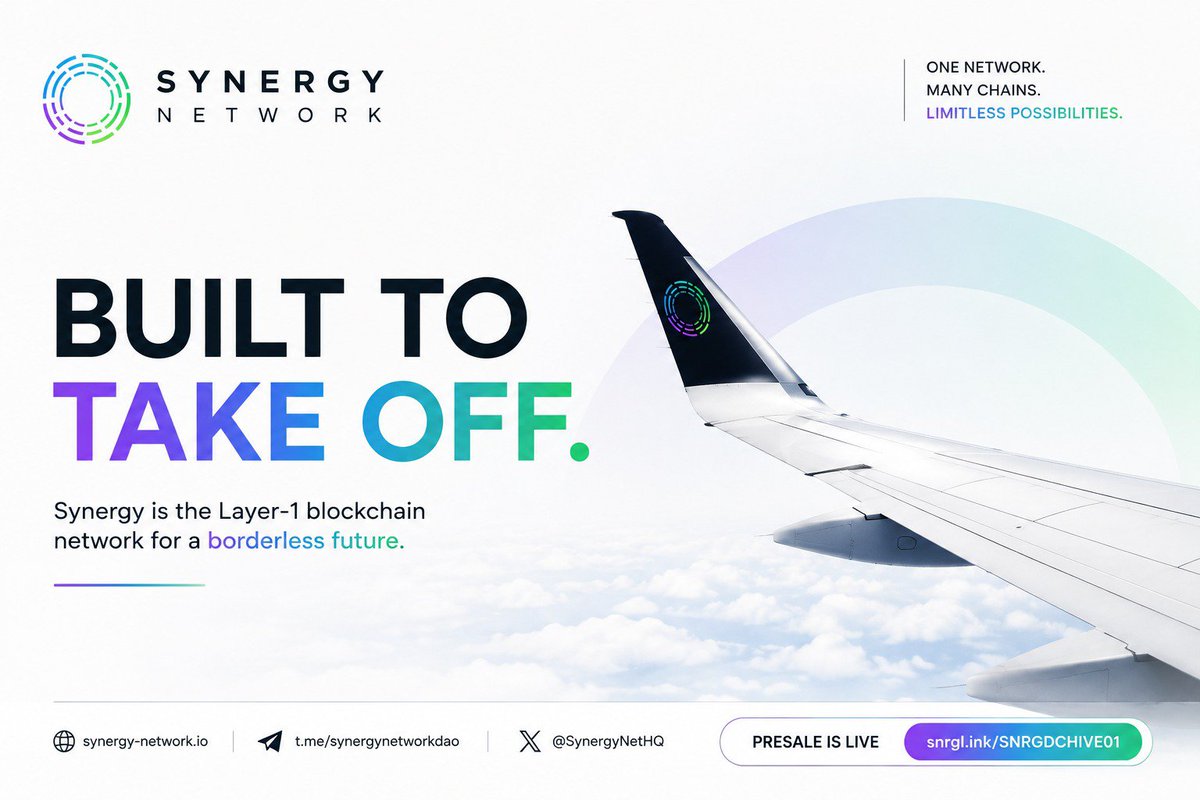 bobbi_ie's tweet photo. Generational wealth usually starts with someone willing to see an opportunity early and take a calculated risk.

That’s part of why I’m watching @SynergyNetwork and $SNRG closely. They’re not just building another token, they’re working on infrastructure around interoperability, post-quantum security and a more connected blockchain ecosystem.

Sometimes the bigger opportunity is seeing what’s being built before everyone else.

Community : https://t.co/jQaG3OZB67⁠

Presale: https://t.co/on9r9lXGDh⁠