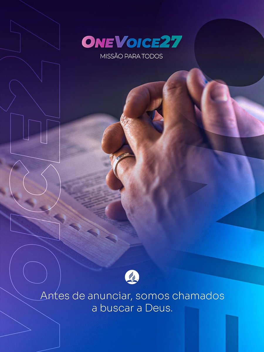 theprmatos's tweet photo. Antes de anunciar, somos chamados a buscar a Deus. 🙏💙

O #OneVoice27 é uma missão para todos, e toda missão começa de joelhos. Que nossa primeira voz seja a de uma oração sincera, buscando direção, força e a presença de Deus.

Primeiro, buscamos. Depois, anunciamos. 🌎✨ https://t.co/1ty8xxd0Gn