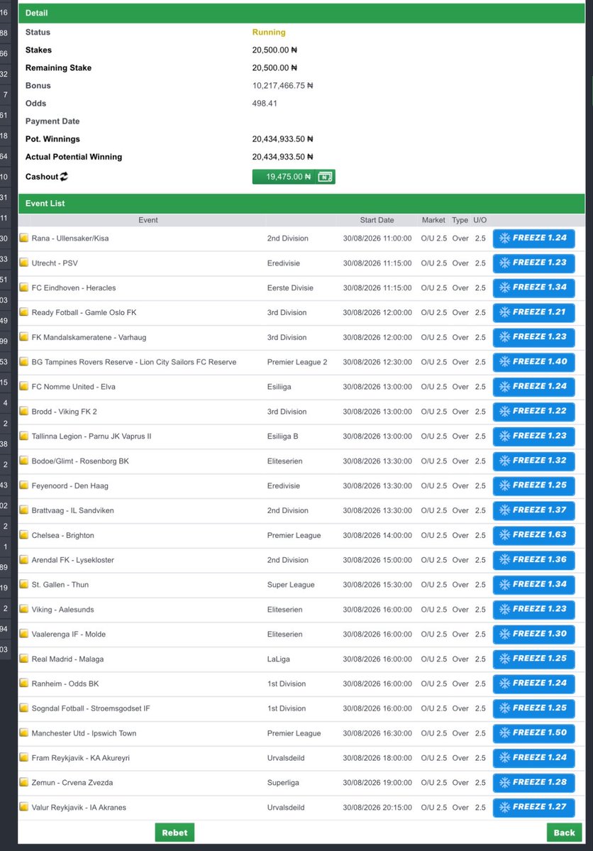 cindy_blog's tweet photo. BET9JA : 5PMNMYS, 5PMP9Z7

Over 2.5 goals ⚽️⚽️⚽️✅ https://t.co/2SrpusgDKf