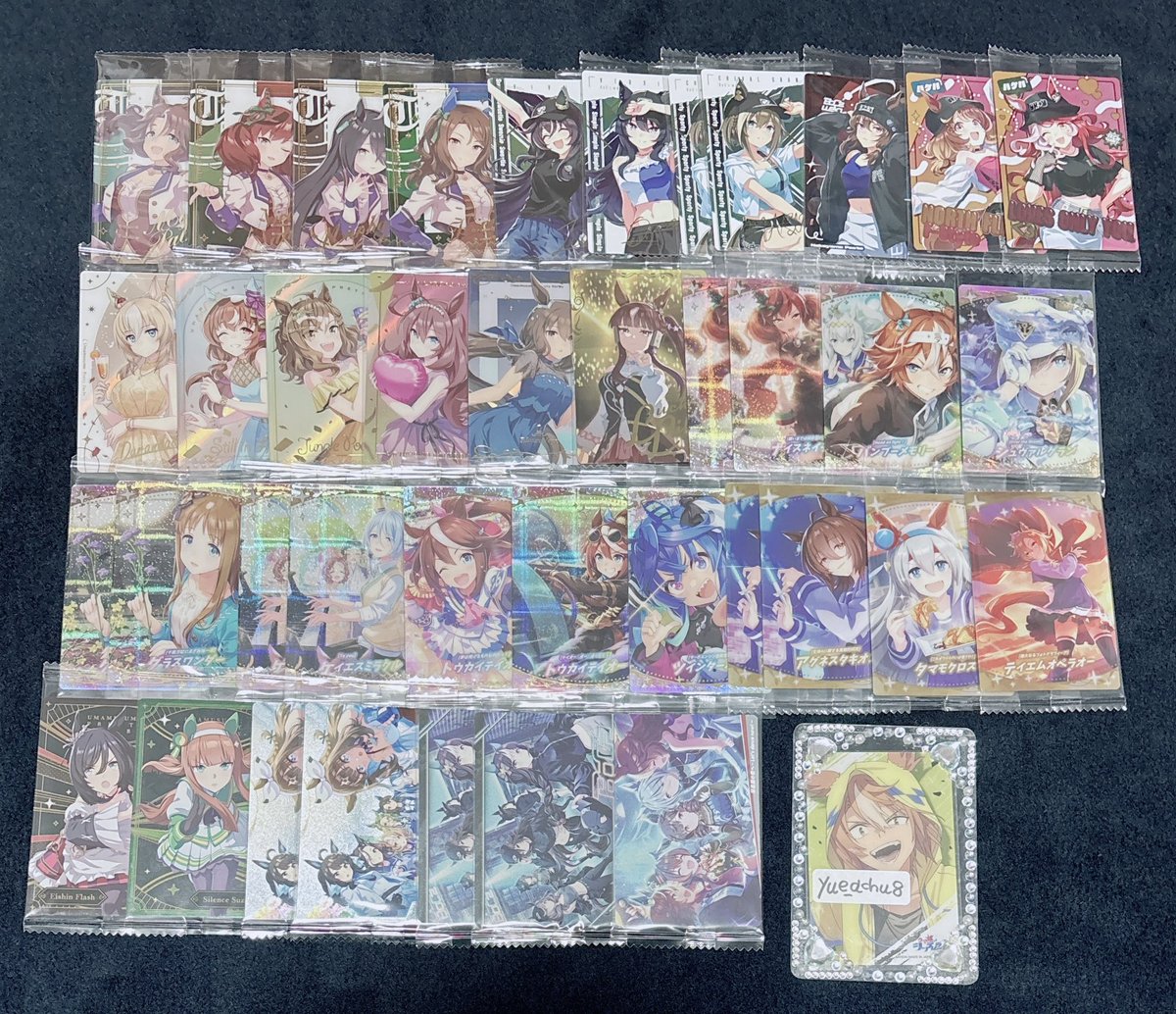 yue_dchu8's tweet photo. ウマ娘 ウエハース 交換

譲┊︎画像1～3枚目
求┊︎4枚目 フサイチパンドラ、ヴィブロス、ダイタクヘリオス、トランセンド、エスポワールシチー オベイユアマスター ディクタストライカ

☟続きます https://t.co/VLHSHzhOLu