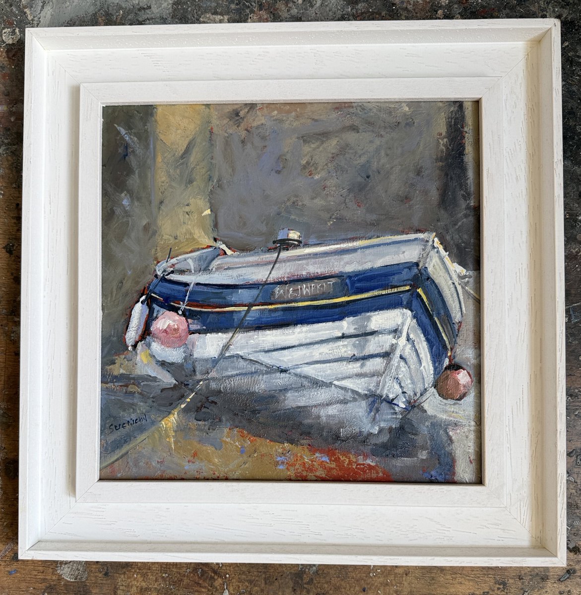 staithesartist's tweet photo. Mizpah Dreaming #Staithes #oils Now finished and set off beautifully in a #frames4artists frame. #staithesfestival https://t.co/BP17ImQpUZ