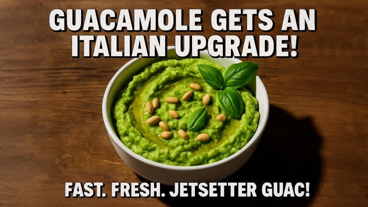 ucfoodietv's tweet photo. This isn’t your abuela’s guac — it’s the Jetsetter Italian remix. 

Creamy, tangy, herby, addictive. 

One bowl disappears fast.

https://t.co/xiVxg56GNY  

#ItalianGuac #DipGameStrong #JetsetterEats #AvocadoMagic #UCJS https://t.co/xYRtEzJuKd