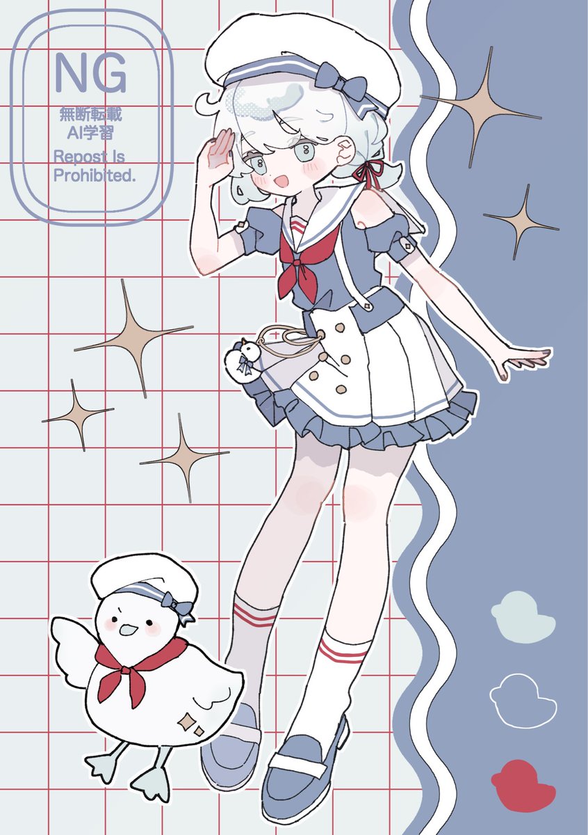 maru_marumi0's tweet photo. 🩵🤍
#今月描いた絵を晒そう https://t.co/3eUqcZeSCH