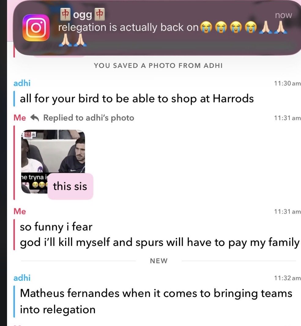 sarisha_thfc's tweet photo. everyone and their mothers have been messaging me i can’t take it anymore  #spurs https://t.co/HHTYK2rtov