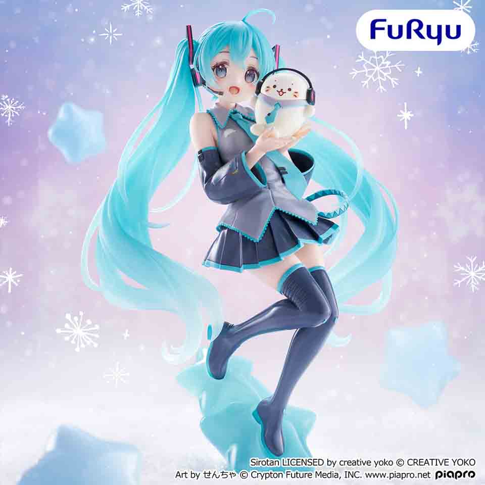 GiGO_Ueda's tweet photo. 【景品入荷情報　⑪】

４日～10日

　しろたん×初音ミク
　　　Exc∞d Creative Figure
　　　ーしろたん×初音ミクー https://t.co/e9vwsh8HGN