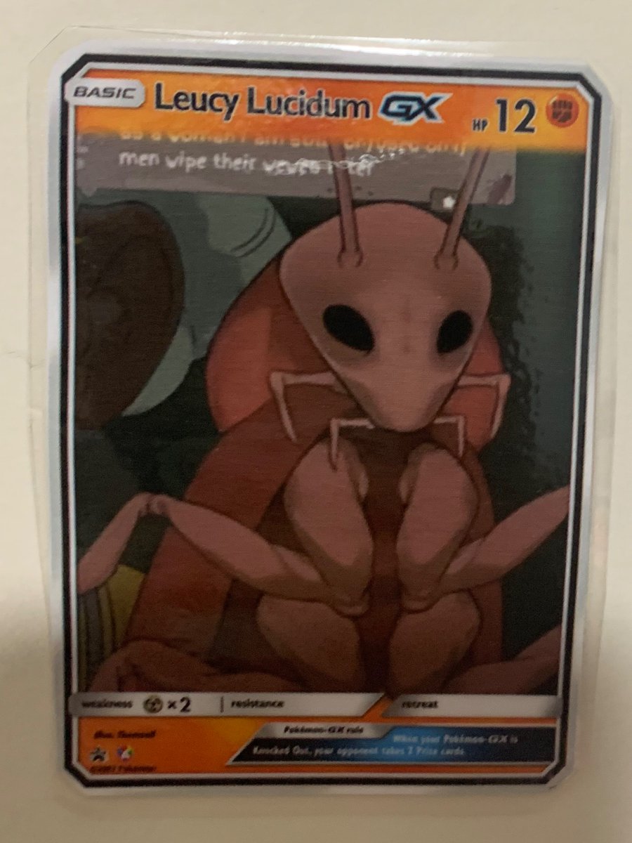 itsssChibi's tweet photo. Day 17/17.5 of posting fan made bug VTUBER Pokemon cards!:

@GrimlenVT 🐛🍺 and for the second one I put the wrong name on the card, I’m very sorry, but they are a great artist and a funny content creator https://t.co/vOeXS8cdhB