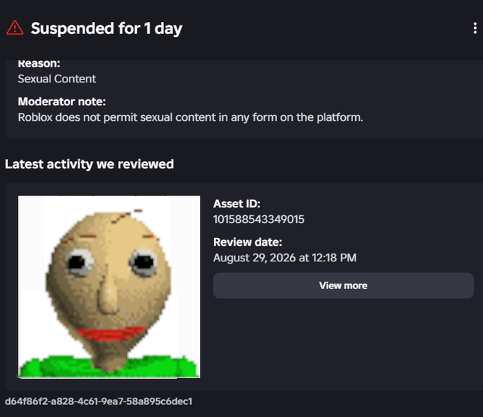 BaldiBaldimorel's tweet photo. roblox HATES baldi https://t.co/GerJGceAPh