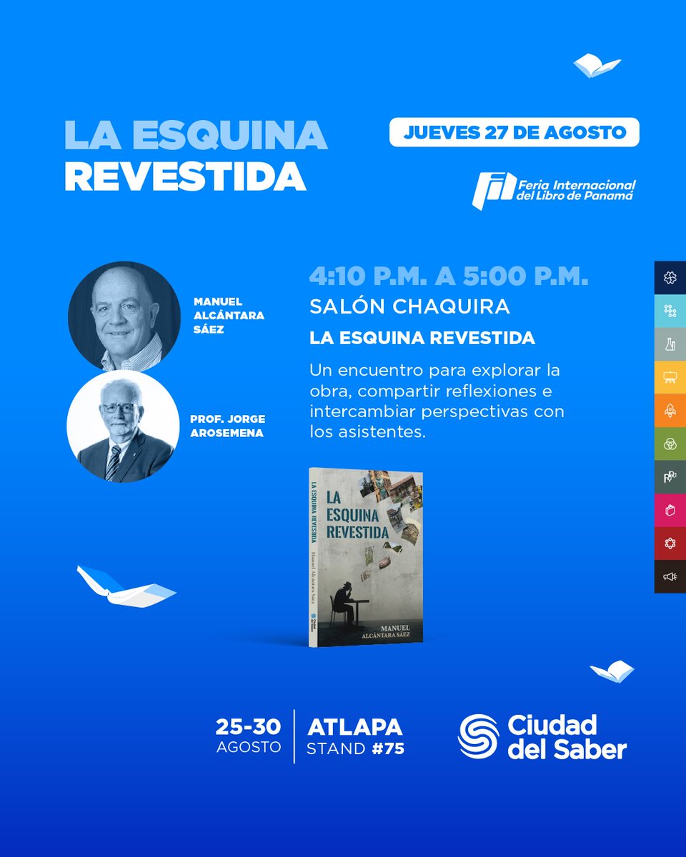 cidesnet's tweet photo. El #CIDES dice "presente" en la Feria del Libro. Encuéntranos en el stand de @ciudaddelsaber. Del martes 25 al domingo 30 de agosto, conoce más sobre el proyecto Ciudad del Saber y adquiere nuestra variedad de publicaciones con temáticas desde arquitectura, fotografía y ciencia. https://t.co/mAdaX3Tjis